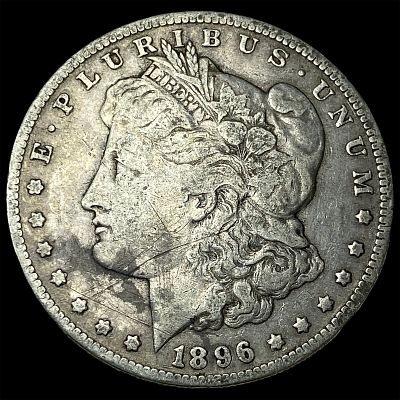 1896-O Silver Morgan Dollar LIGHTLY CIRCULATED