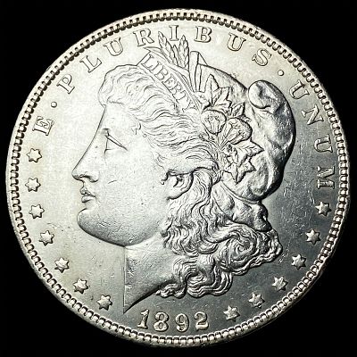 1892 Silver Morgan Dollar CHOICE AU