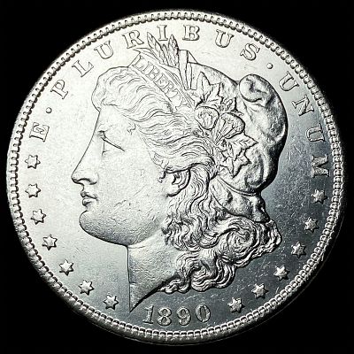 1890-CC Silver Morgan Dollar CLOSELY UNCIRCULATED. 1890-CC Silver Morgan Dollar CLOSELY UNCIRCULATED