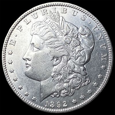 1892 Morgan Silver Dollar CLOSELY UNCIRCULATED. 1892 Morgan Silver Dollar CLOSELY UNCIRCULATED