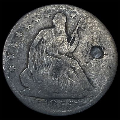 1855-O Arrows Silver Seated Liberty Half Dollar HIGH GRADE. 1855-O Arrows Silver Seated Liberty 