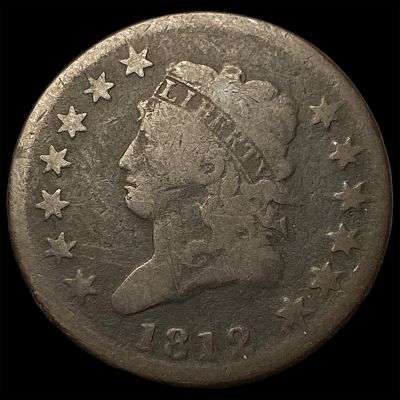 1812 Classic Head Large Cent NICELY CIRCULATED. 1812 Classic Head Large Cent NICELY CIRCULATED