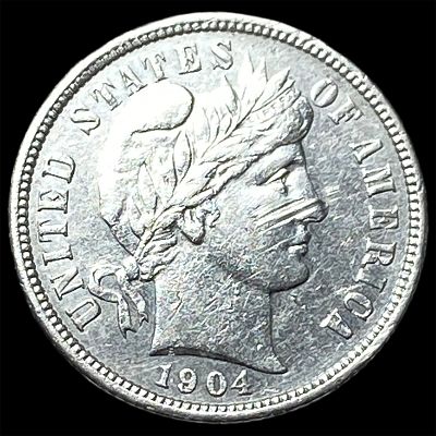 1904-S Silver Barber Dime UNCIRCULATED