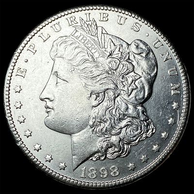 1898-S Silver Morgan Dollar CHOICE AU