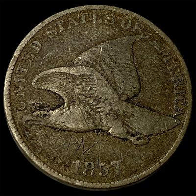 1857 Flying Eagle Cent LIGHTLY CIRCULATED