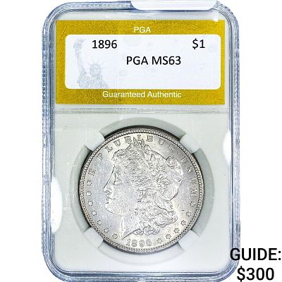 1896 Morgan Silver Dollar PGA MS63