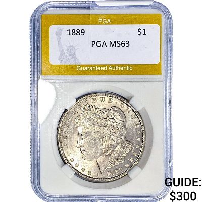 1889 Morgan Silver Dollar PGA MS63