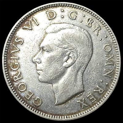 1938 Great Britain Silver 2 Shillings