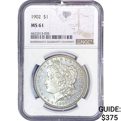 1902 Morgan Silver Dollar NGC MS61