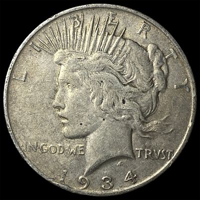 1934-D Silver Peace Dollar LIGHTLY CIRCULATED