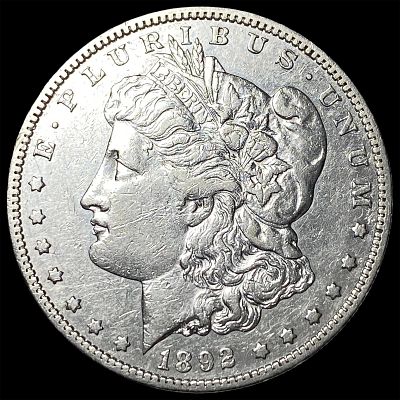1892-S Silver Morgan Dollar CHOICE AU