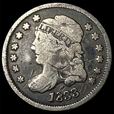 1833 Capped Bust Half Dime LIGHTLY CIRCULATED