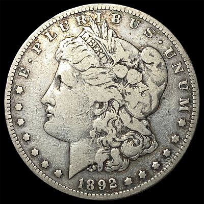 1892-S Silver Morgan Dollar LIGHTLY CIRCULATED