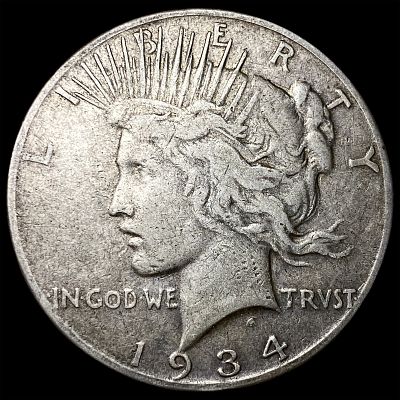 1934-S Silver Peace Dollar LIGHTLY CIRCULATED
