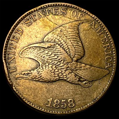 1858 Flying Eagle Cent NEARLY UNCIRCULATED