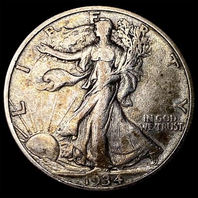 1934-D Silver Walking Liberty Half Dollar NEARLY UNCIRCULATED
