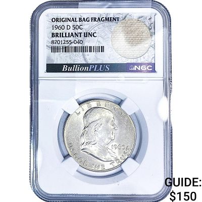 1960-D Franklin Half Dollar NGC BU