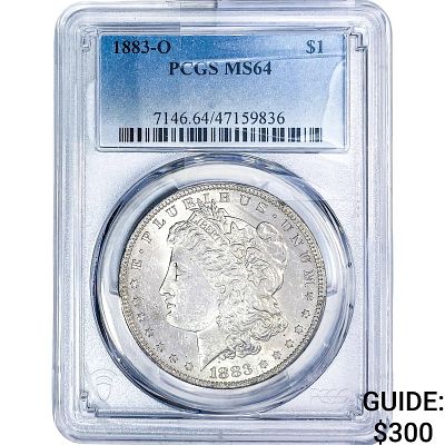 1883-O Morgan Silver Dollar PCGS MS64