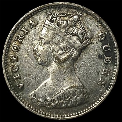1900 Hong Kong Silver 10 Cents