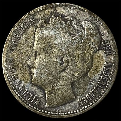 1900 Curacao Silver 1/4 Gulden