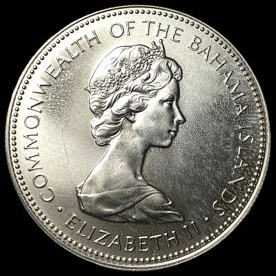 1972 Bahmas Silver Dollar KM 22