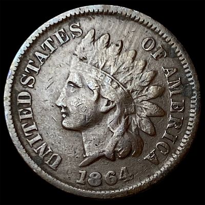 1864 Indian Head Cent LIGHTLY CIRCULATED