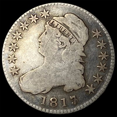 1817/3 Capped Bust Half Dollar NICELY CIRCULATED. 1817/3 Capped Bust Half Dollar NICELY CIRCULATED