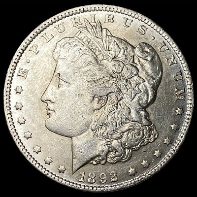 1892 Silver Morgan Dollar CLOSELY UNCIRCULATED. 1892 Silver Morgan Dollar CLOSELY UNCIRCULATED