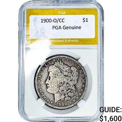 1900-O/CC Morgan Silver Dollar PGA Genuine