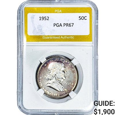 1952 Franklin Half Dollar PGA PR67