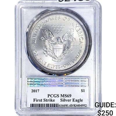 2017 Silver Eagle PCGS MS69
