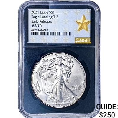 2021 Silver Eagle NGC MS70