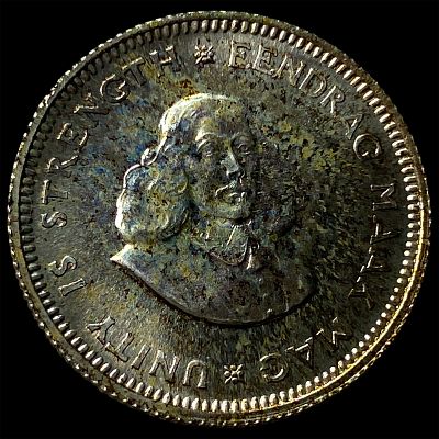 1964 South African Silver 5 Cents