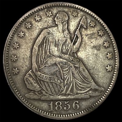 1856 Seated Liberty Half Dollar NEARLY UNCIRCULATED