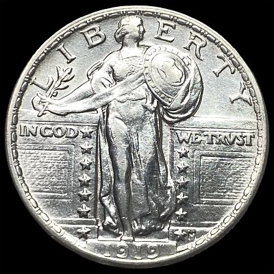 1919 Standing Liberty Quarter CHOICE AU