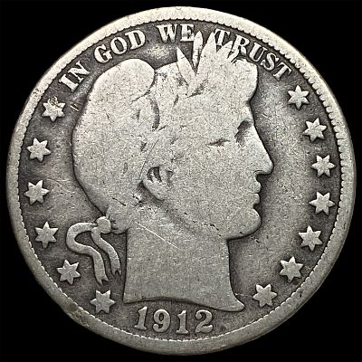 1912-D Silver Barber Half Dollar NICELY CIRCULATED