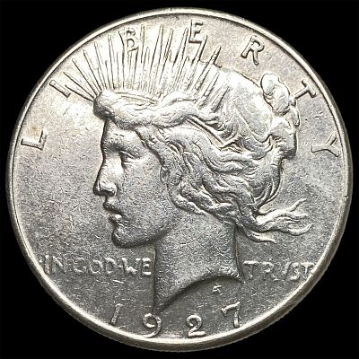1927-S Peace Silver Dollar NEARLY UNCIRCULATED