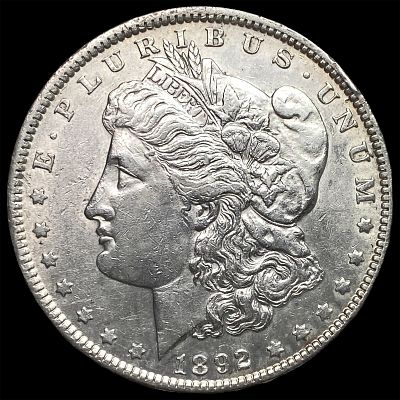 1892 Silver Morgan Dollar CLOSELY UNCIRCULATED