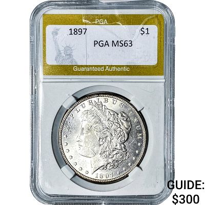 1897 Morgan Silver Dollar PGA MS63