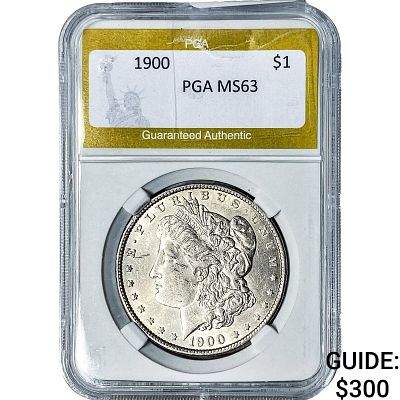 1900 Morgan Silver Dollar PGA MS63