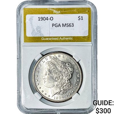 1904-O Morgan Silver Dollar PGA MS63