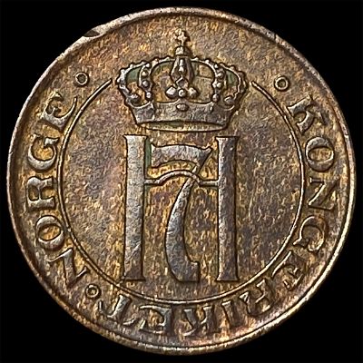 1913 Norway Bronze 1 Ore