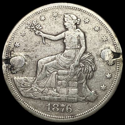 1876-S Silver Trade Dollar NICELY CIRCULATED