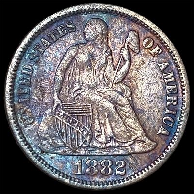 1882 Silver Seated Liberty Dime HIGH GRADE