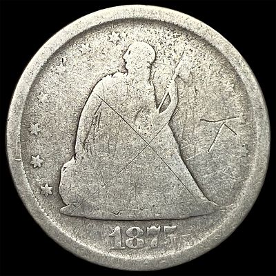 1875-S Silver Twenty-Cent Piece NICELY CIRCULATED