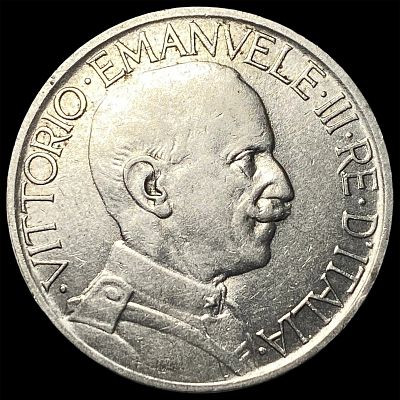 1924R Italy Vittorio Emanuele II Nickel 2 Lire