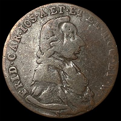 1796 German States Maniz Copper 1/4 Kreutzer