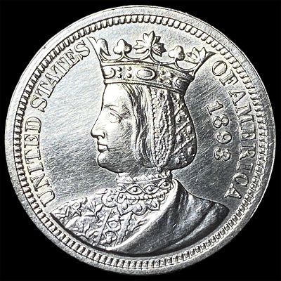1893 Silver Isabella Quarter UNCIRCULATED