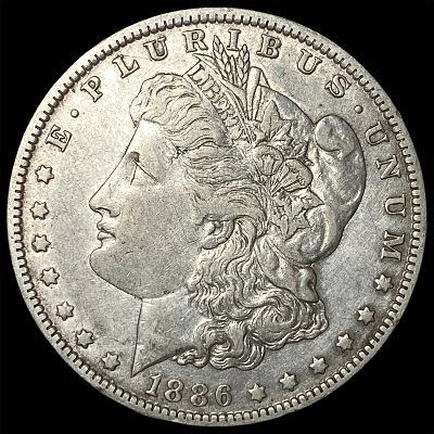 1886-O Silver Morgan Dollar NEARLY UNCIRCULATED