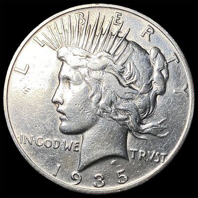 1935-S Silver Peace Dollar NEARLY UNCIRCULATED